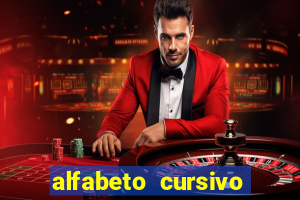 alfabeto cursivo para treinar caligrafia